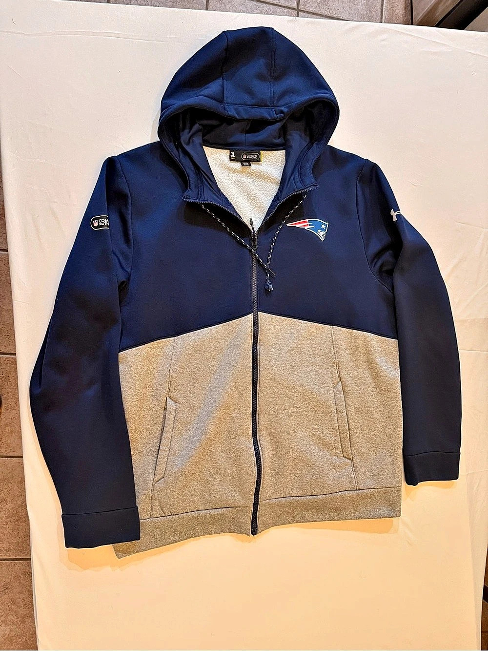 Under Armour NFL Combine Authentic New England Patriots Full Zip Hoodie Patriots